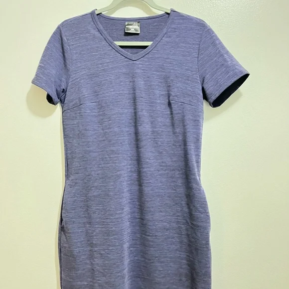 32 degrees skipper blue v neck short sleeve dress with pockets size s NWT - Picture 2 of 4